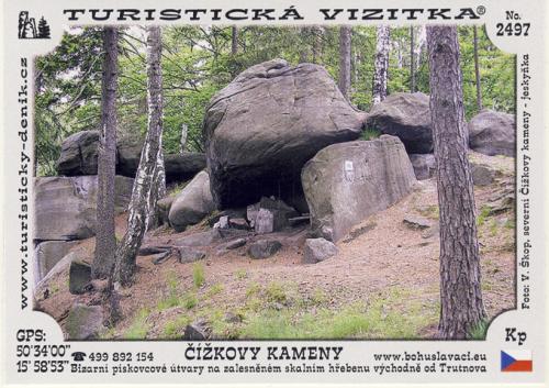 Turistická vizitka Čížkovy kameny - jeskyňka